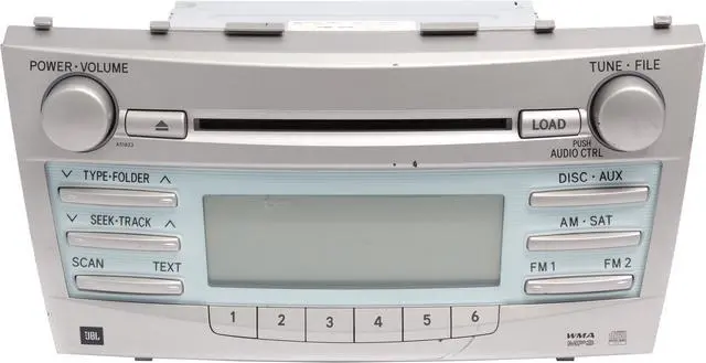 Main image of 2007-2009 Toyota Camry AMFM Radio and CD MP3 Player Part 86120-06190 Face A51823