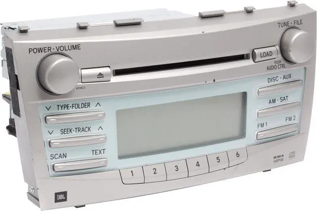 Alt view image 3 of 5 - 2007-2009 Toyota Camry AMFM Radio and CD MP3 Player Part 86120-06190 Face A51823