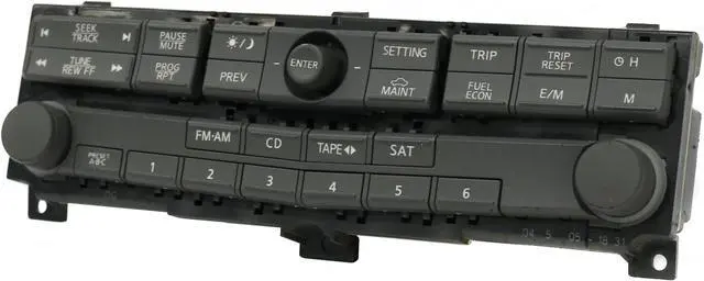 Alt view image 3 of 5 - 2004-2005 Nissan Maxima Front Dash Mounted Control Panel 28395 7Y000