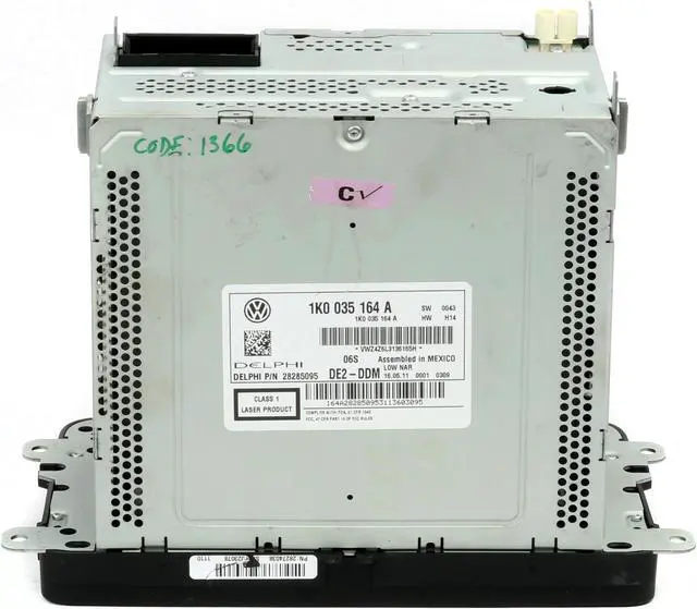 Alt view image 6 of 6 - 2011-2014 Volkswagen Golf GTI Jetta GLI AM FM CD Radio Code Included 1K0035164A