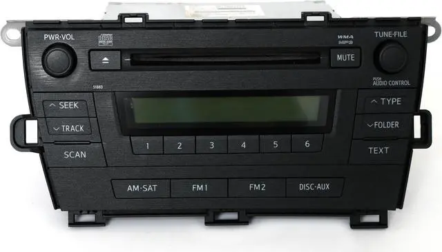 Main image of 2010-2011 Toyota Prius AM FM Radio mp3 CD Face ID 51883 86120-47290
