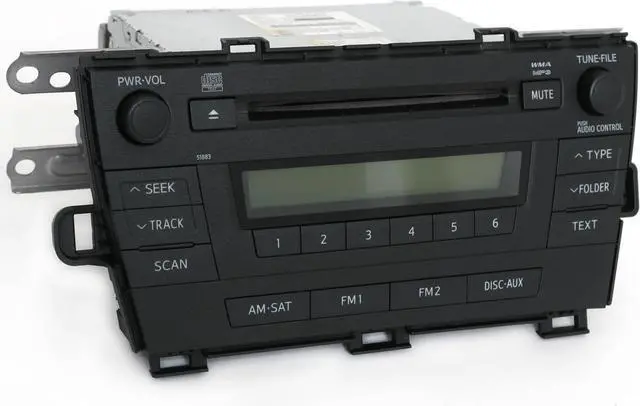 Alt view image 2 of 6 - 2010-2011 Toyota Prius AM FM Radio mp3 CD Face ID 51883 86120-47290