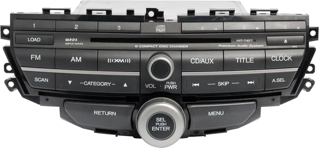 Main image of 2008-2009 Honda Accord AM FM Radio 6 Disc CD MP3 Player 39101-TE0-A511-M1 3PA6