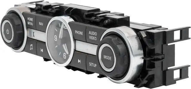 Alt view image 2 of 4 - 2013-2015 Land Rover LR2 Audio Control Panel with Clock DH52-18C858-BA