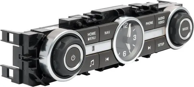 Alt view image 3 of 4 - 2013-2015 Land Rover LR2 Audio Control Panel with Clock DH52-18C858-BA
