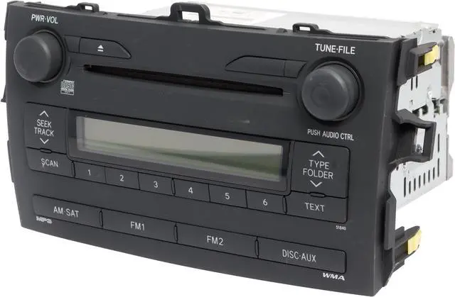 Alt view image 2 of 5 - 2009 Toyota Corolla AM FM Satellite-Capable Radio CD Player 8612012B30 Opt 51840
