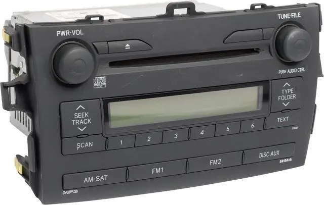 Alt view image 3 of 5 - 2009 Toyota Corolla AM FM Satellite-Capable Radio CD Player 8612012B30 Opt 51840