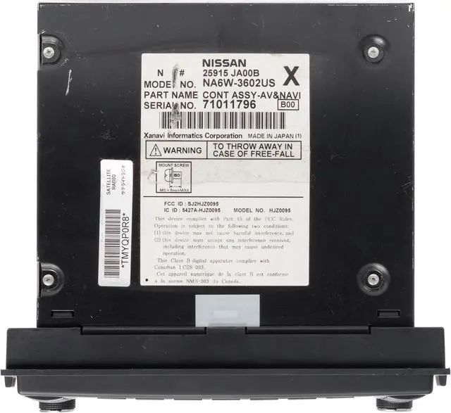 Alt view image 5 of 5 - 2008-2009 Nissan Altima AM FM Radio Navigation w 6 Disc CD MP3 Player 25915JA00B