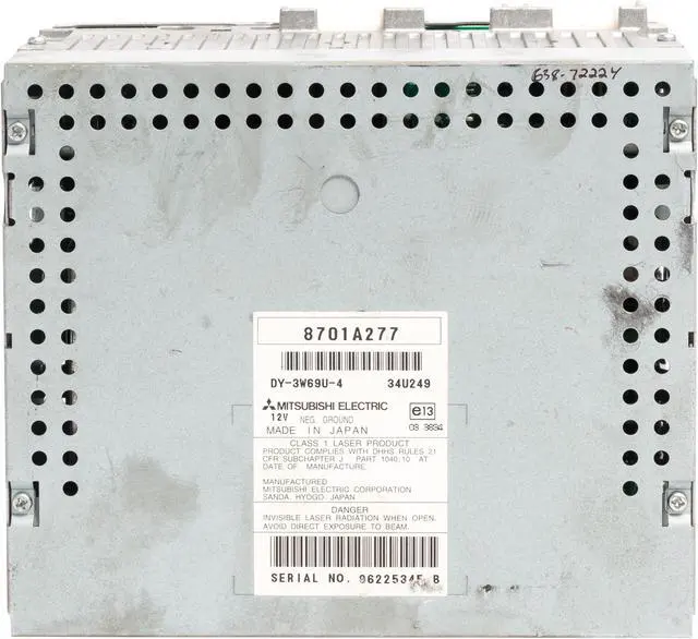 Alt view image 5 of 5 - 2008 Mitsubishi Lancer AM FM Radio Receiver Single Disc CD MP3 Player 8071A277