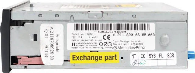 Alt view image 5 of 5 - 2001-2006 Mercedes-Benz CL500 GPS TV Navigation Disc CD Drive A211 820 06 85 003