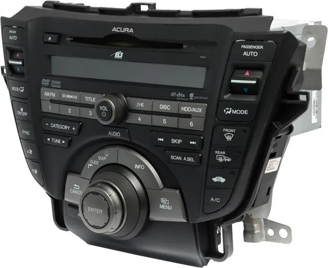 Alt view image 2 of 5 - 2009 Acura TL AM FM Radio Single Disc CD MP3 DVD Player 39100-TK4-A100 OPT 3PB0