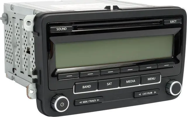 Alt view image 3 of 5 - 2010-14 Volkswagen Golf Jetta GTI GLI AM FM SiriusXM Single-Disc CD 1K0035164