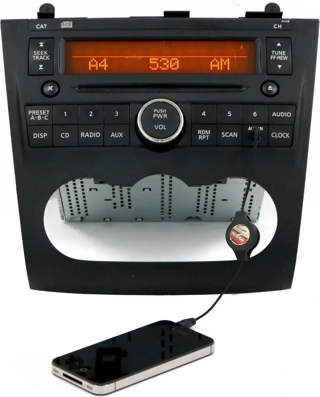 Main image of 2007-09 Nissan Altima Single CD Player AM FM Radio PY13B w Aux Input 28185ZN40A
