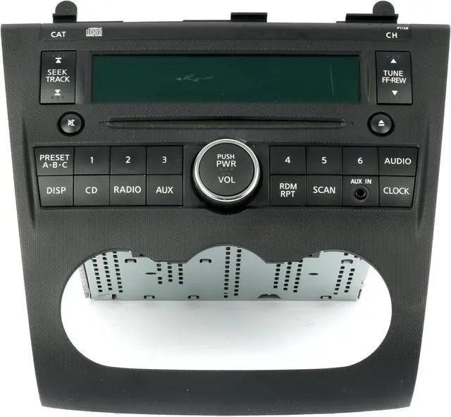 Alt view image 2 of 6 - 2007-09 Nissan Altima Single CD Player AM FM Radio PY13B w Aux Input 28185ZN40A