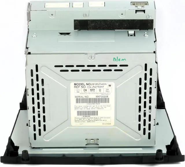 Alt view image 6 of 6 - 2007-09 Nissan Altima Single CD Player AM FM Radio PY13B w Aux Input 28185ZN40A