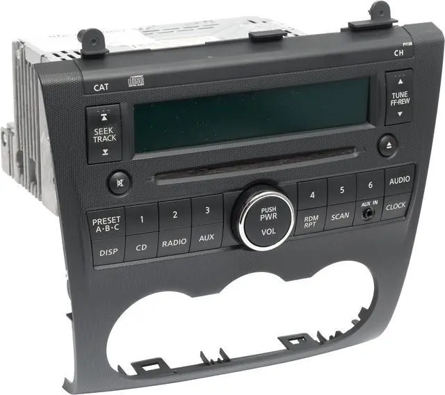 Alt view image 3 of 5 - 2007-2009 Nissan Altima AM FM Radio Single Disc CD Auxiliary Input 28185JA000