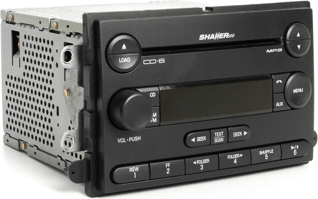 Alt view image 4 of 6 - 08 Ford Mustang AM FM 6 Disc CD Player Stereo Receiver Shaker 500 8R3T-18C815-GC