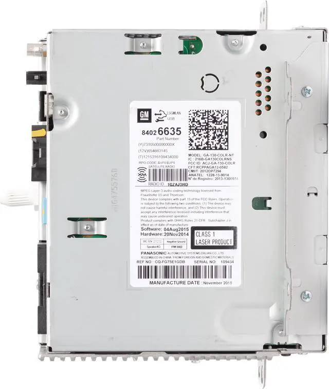 Alt view image 5 of 5 - 2016-2017 Chevrolet Cruze Encore AM FM Radio Sat Single Disc CD Player 84026635