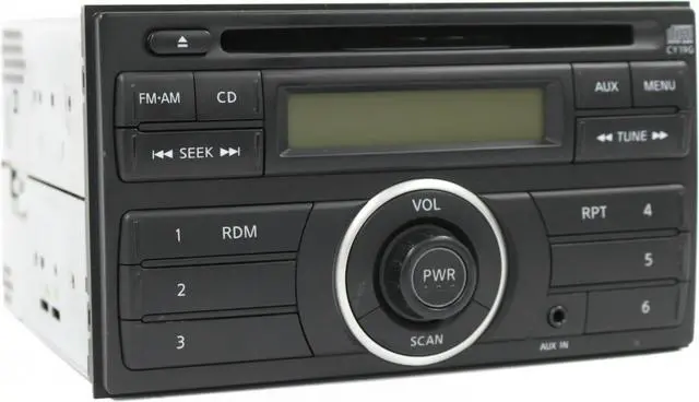 Alt view image 3 of 7 - 2012-14 Nissan Versa AM FM Radio Single Disc CD/MP3 Player Face CY19G 281853AN0A