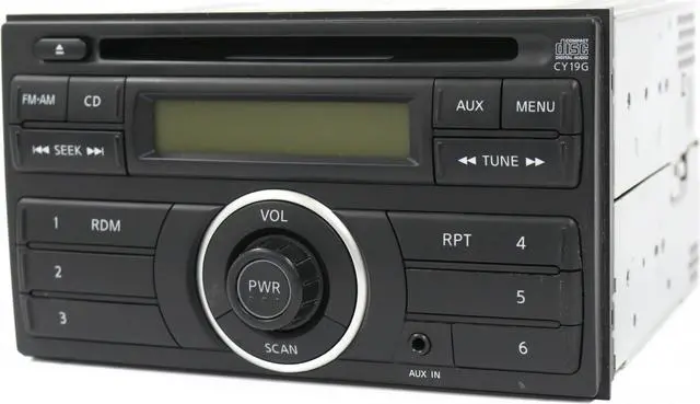 Alt view image 4 of 7 - 2012-14 Nissan Versa AM FM Radio Single Disc CD/MP3 Player Face CY19G 281853AN0A