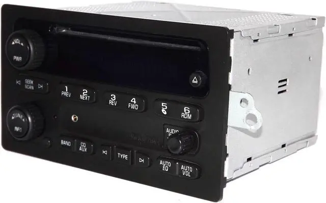 Alt view image 2 of 7 - Chevy & GMC 2005-2009 Truck Radio - AM FM CD Player w Aux MP3 Input OEM 15850275