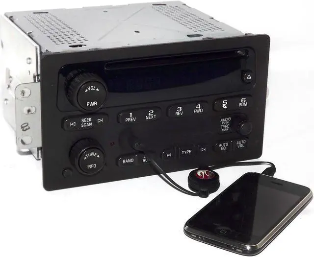 Main image of Chevy & GMC 2005-2009 Truck Radio - AM FM CD Player w Aux MP3 Input OEM 15850275