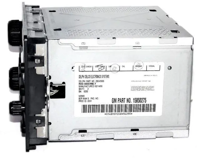 Alt view image 4 of 7 - Chevy & GMC 2005-2009 Truck Radio - AM FM CD Player w Aux MP3 Input OEM 15850275