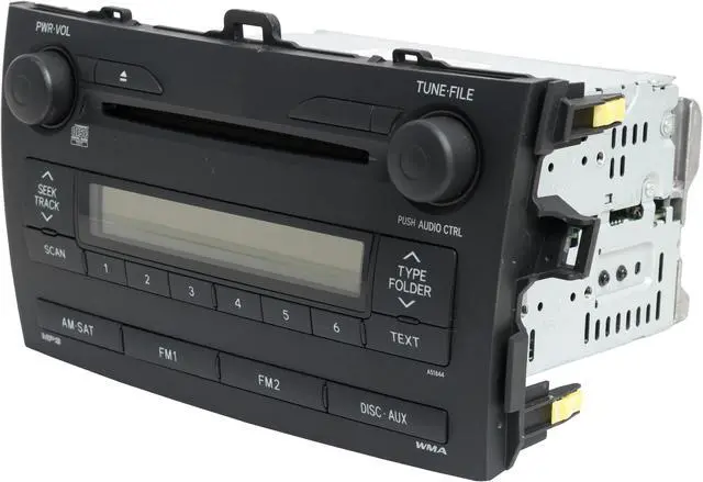 Alt view image 3 of 6 - 2009 Toyota Corolla AM FM Radio WMA MP3 Player Single-Disc CD Player 86120-02750