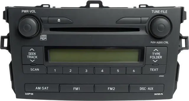 Alt view image 2 of 6 - 2009 Toyota Corolla AM FM Radio WMA MP3 Player Single-Disc CD Player 86120-02750