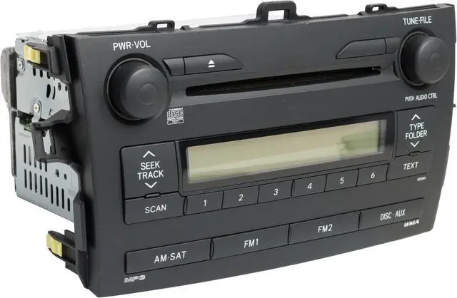 Alt view image 4 of 6 - 2009 Toyota Corolla AM FM Radio WMA MP3 Player Single-Disc CD Player 86120-02750