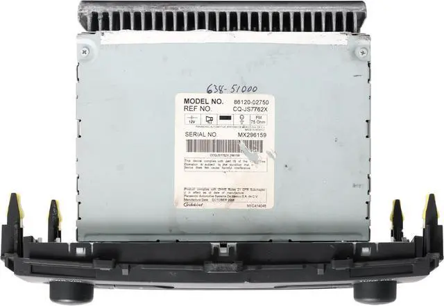 Alt view image 6 of 6 - 2009 Toyota Corolla AM FM Radio WMA MP3 Player Single-Disc CD Player 86120-02750