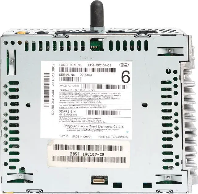 Alt view image 5 of 5 - 2011 Ford Explorer AM FM MP3 Sirius Ready Faceless Radio BB5T-19C107-CS