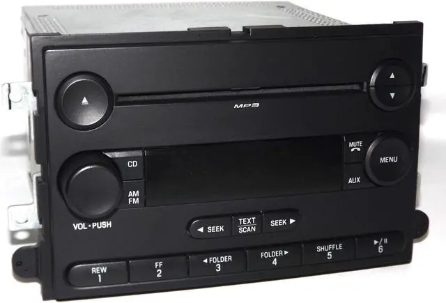 Alt view image 2 of 5 - 2006 Ford Fusion & Mercury Milan AM FM mp3 CD Player Car Radio - 6E5T-18C869-BJ