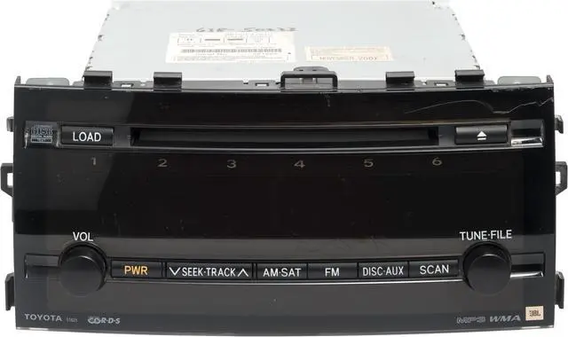 Main image of 2006-2009 Toyota Prius Radio AM FM w 6 Disc CD Part Number 86120-47210 ID 51825