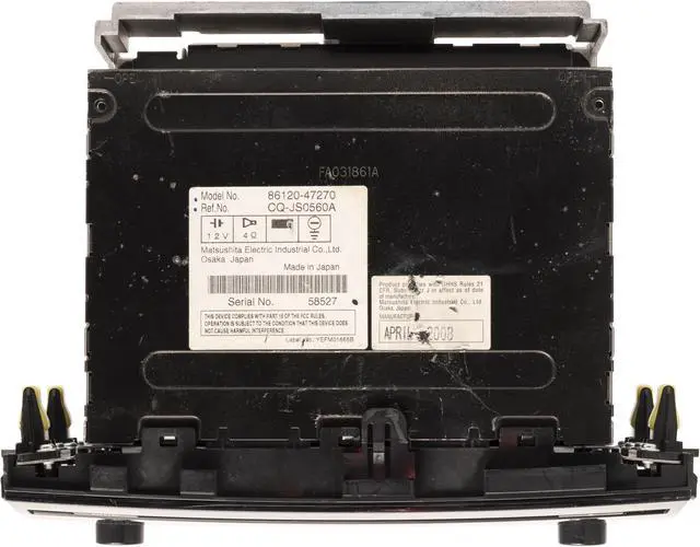 Alt view image 5 of 5 - 2006-09 Toyota Prius AM FM Radio CD Player Part Number 86120-47270 Face ID 51830
