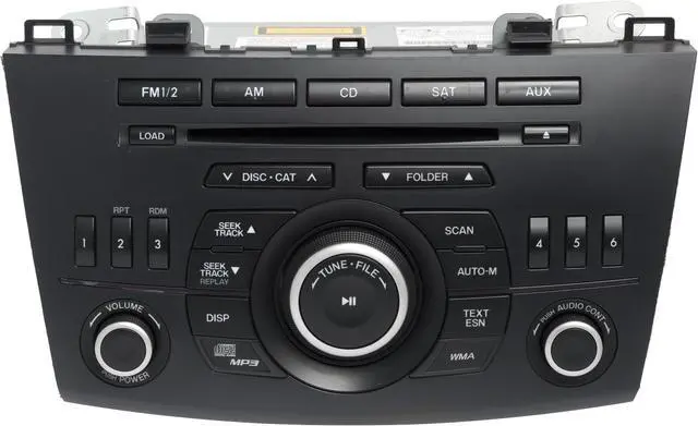 Main image of 2012-13 Mazda 3 AMFM Satellite Radio Single-Disc CD MP3 Player Part ID BGV466AH0