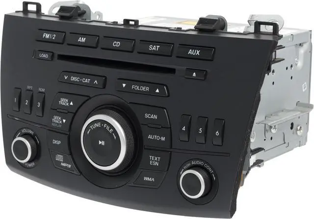 Alt view image 2 of 5 - 2012-13 Mazda 3 AMFM Satellite Radio Single-Disc CD MP3 Player Part ID BGV466AH0