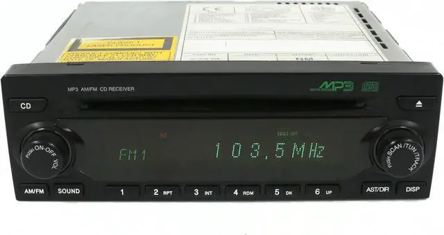 Main image of Chevrolet 2004-2011 Suzuki Pontiac Radio AM FM mp3 Single CD 96 408 394 UN0 UPK