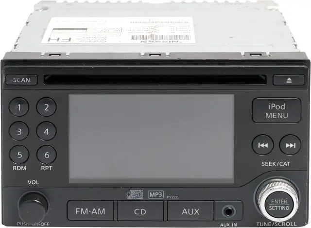Main image of 2011-2012 Nissan Rogue AM FM Radio Single Disc CD w Display 281851VK0A Opt PY22G