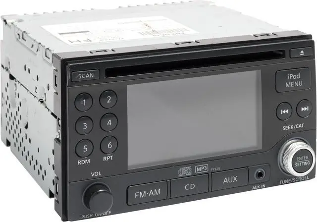 Alt view image 3 of 5 - 2011-2012 Nissan Rogue AM FM Radio Single Disc CD w Display 281851VK0A Opt PY22G