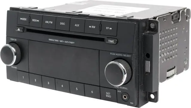 Alt view image 2 of 5 - 2012-2014 Jeep Wrangler AM FM Radio Single Disc MP3 Player AUX P05091196AA RES