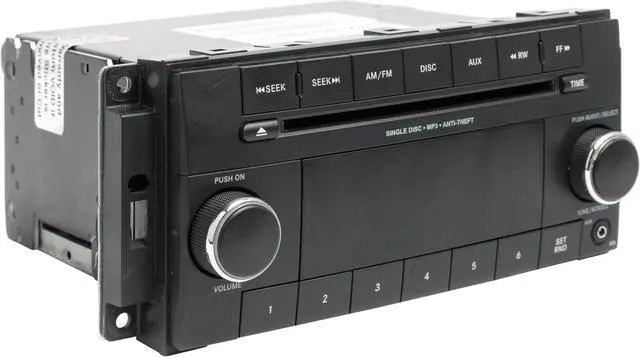 Alt view image 3 of 5 - 2012-2014 Jeep Wrangler AM FM Radio Single Disc MP3 Player AUX P05091196AA RES