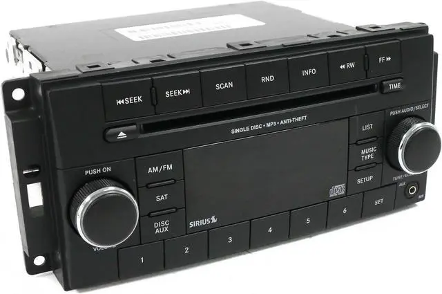 Alt view image 4 of 7 - 13-17 Dodge Challenger Jeep Patriot AM FM Radio CD Player w Aux P05091163AC RES