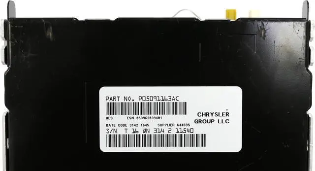 Alt view image 7 of 7 - 13-17 Dodge Challenger Jeep Patriot AM FM Radio CD Player w Aux P05091163AC RES