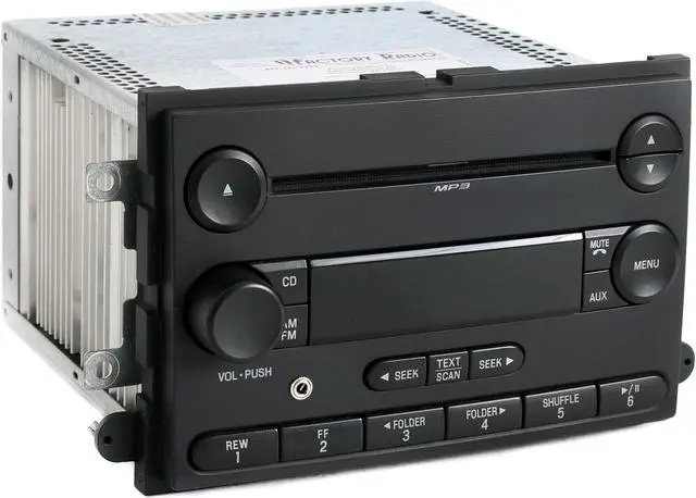 Alt view image 2 of 6 - Ford 2007-2008 F-150 Truck AM FM mp3 CD Player Radio w Aux Input 7L3T-18C869-BK