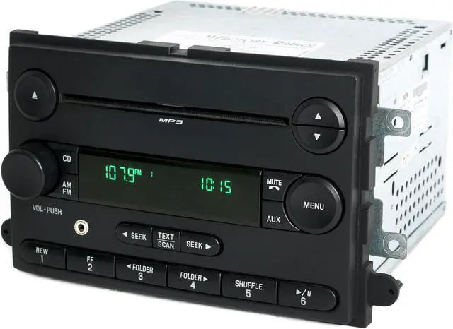 Alt view image 3 of 6 - Ford 2007-2008 F-150 Truck AM FM mp3 CD Player Radio w Aux Input 7L3T-18C869-BK