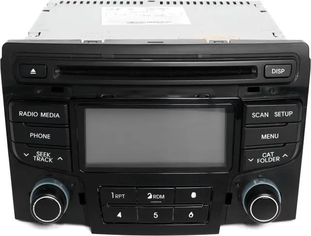 Alt view image 2 of 6 - Hyundai Sonata 2012-2015 Radio AM FM mp3 Single Disc CD w XM 96180-3Q6004X