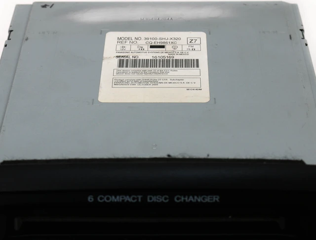 Alt view image 6 of 6 - 2008 - 2010 Honda Odyssey AM FM Radio 6 Disc mp3 CD 39100-SHJ-X320 1XUC