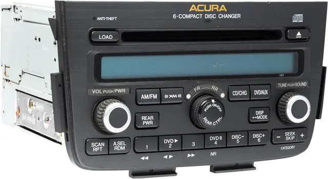 Alt view image 2 of 5 - 2005-06 Acura MDX AM FM Radio 6 Disc Player Navigation 39100-S3V-A640 Face 1AF2