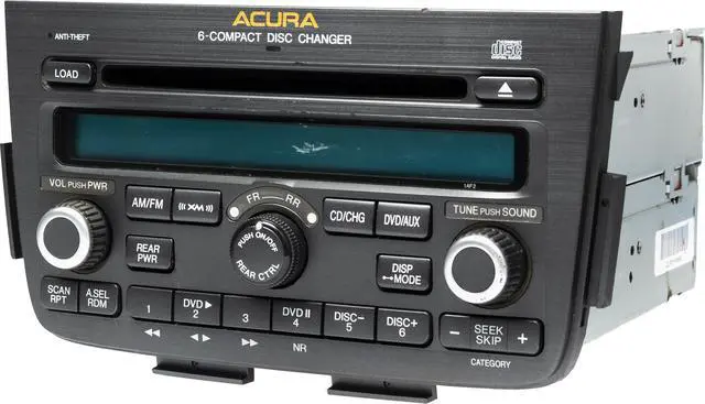 Alt view image 3 of 5 - 2005-06 Acura MDX AM FM Radio 6 Disc Player Navigation 39100-S3V-A640 Face 1AF2
